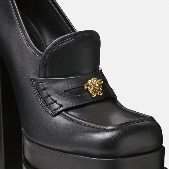 VERSACE AEVITAS PLATFORM LOAFERS IT 39 - Picture 10 of 10